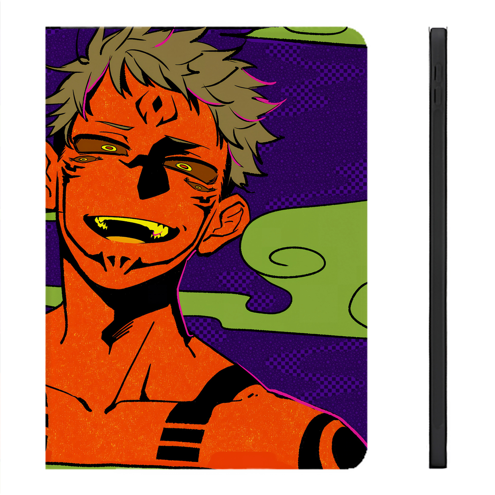 （画像用） 呪術廻戦 Jujutsu Kaisen IPadケース ペンホルダー付き ブックスタイルデザイン